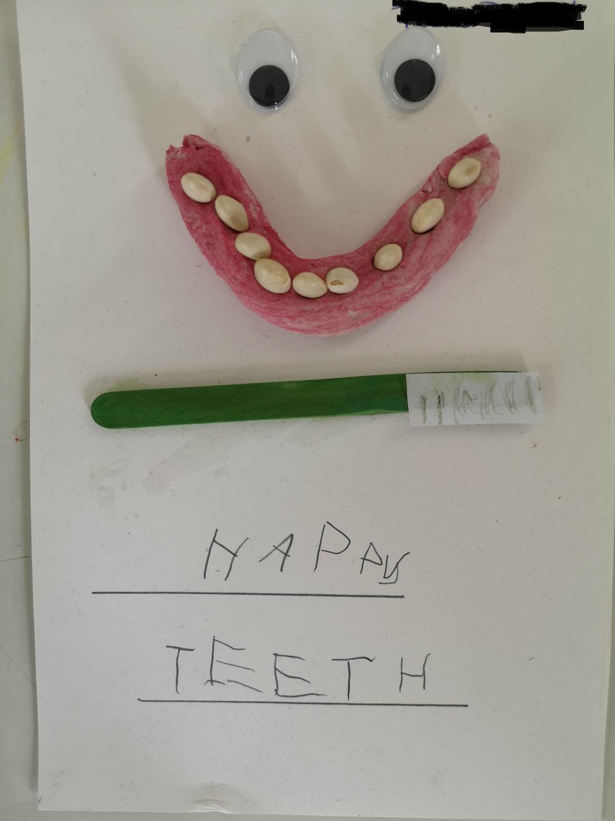teeth and toothbrush