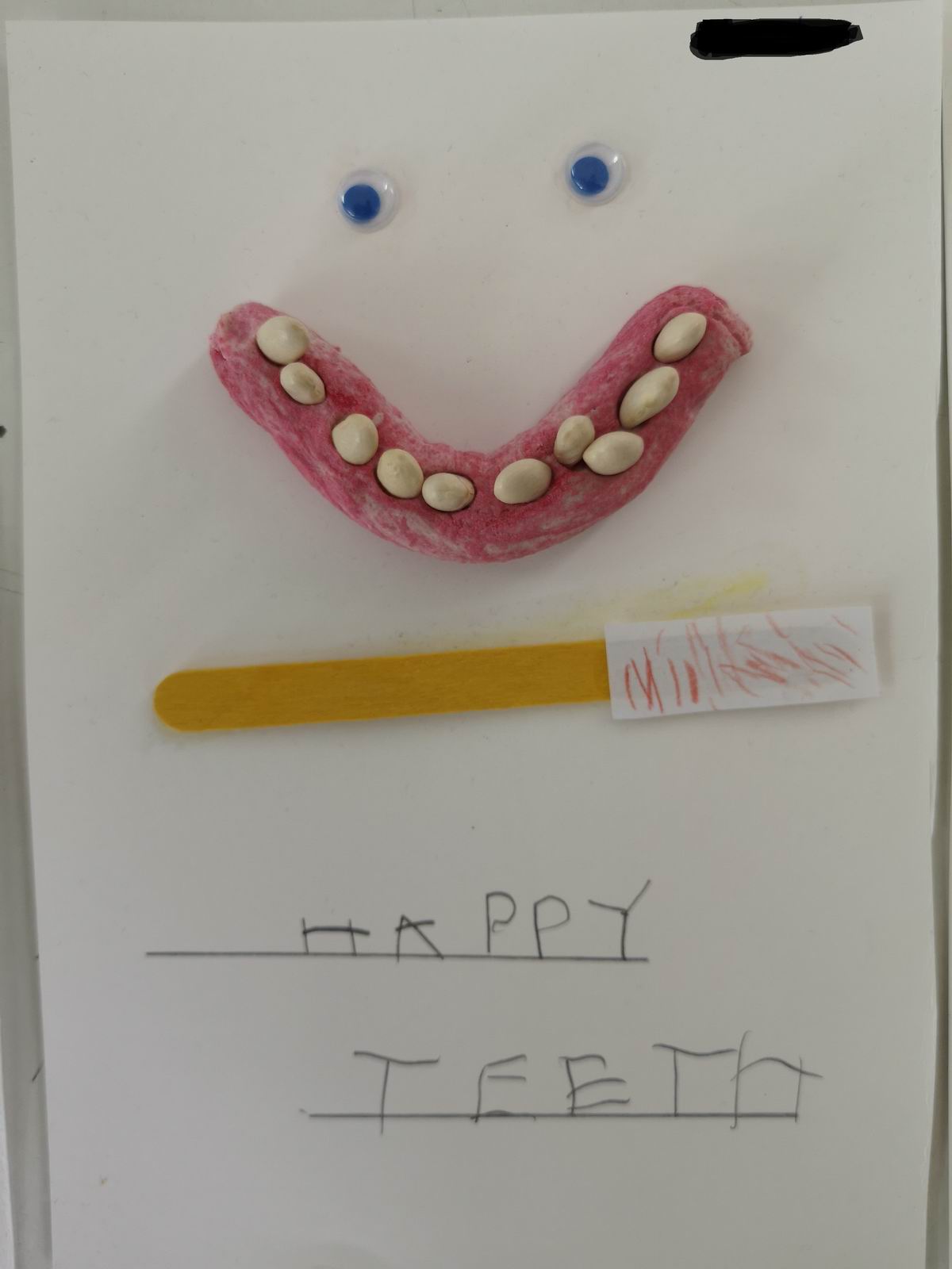teeth and toothbrush
